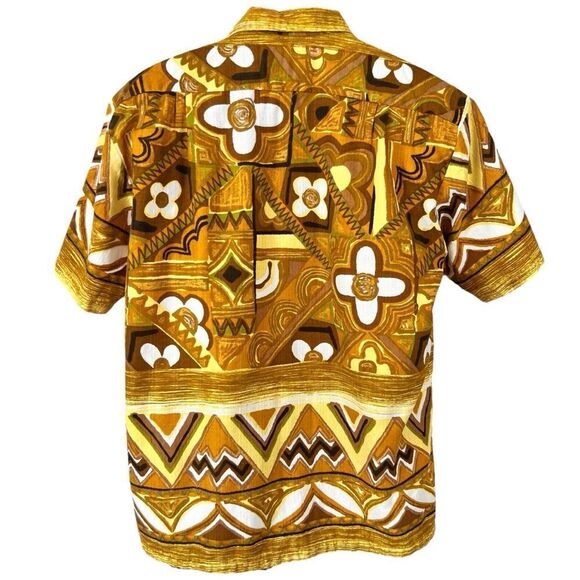 Vintage 60’s Kamehameha Hawaii Floral Abstract Hawaiin Shirt - Picture 9 of 9